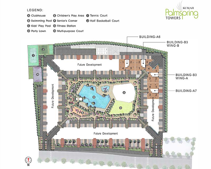 Master Floor Plan OF Kumar Palmspring Towers